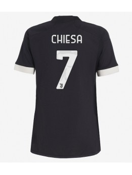 Juventus Federico Chiesa #7 Ausweichtrikot für Frauen 2023-24 Kurzarm